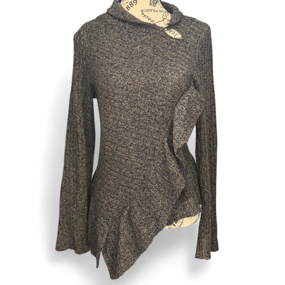Asymmetrical Brown Sweater